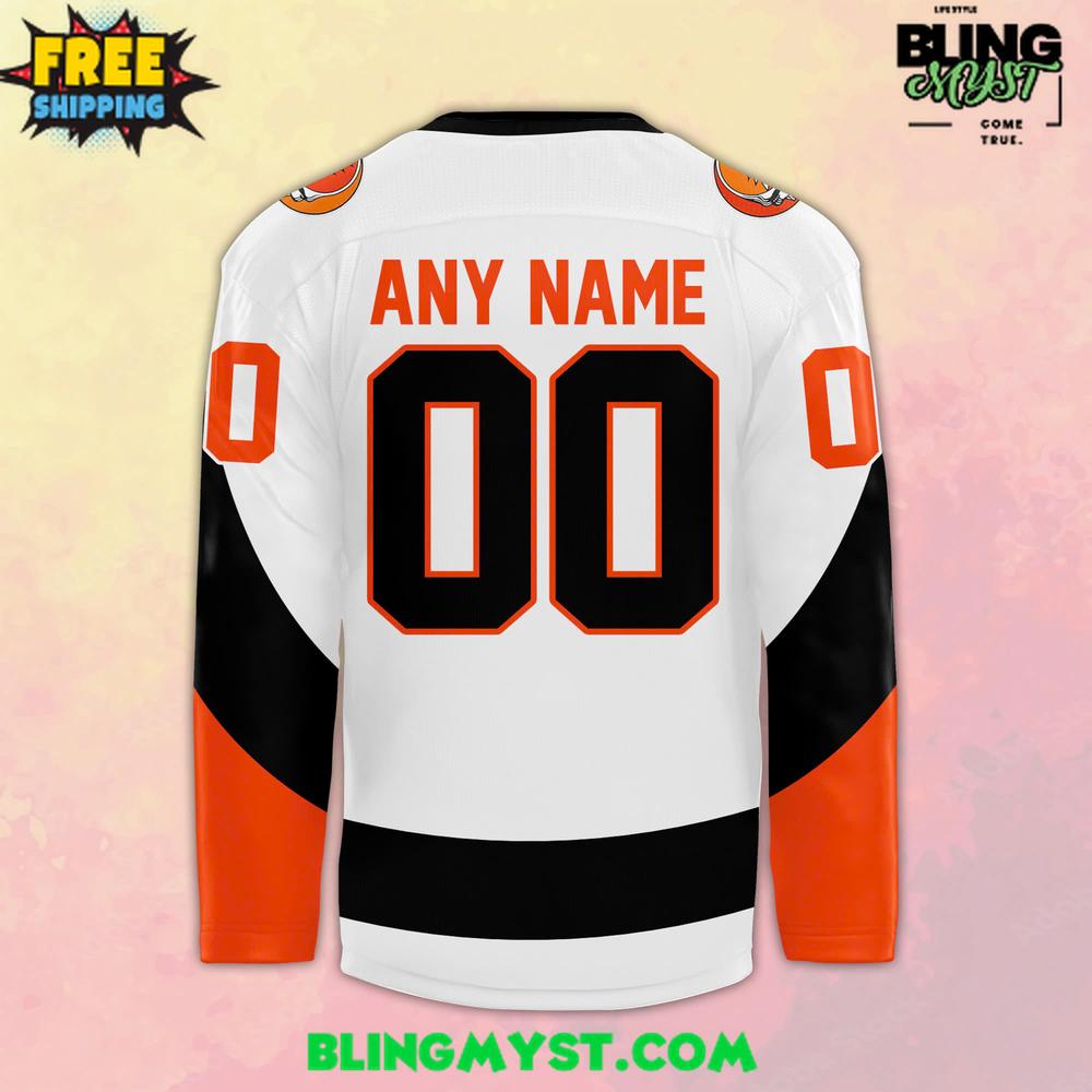 Philadelphia Flyers x Grateful Dead Night Special Edition Hockey Jersey Philadelphia Flyers x Grateful Dead Night Special Edition Hockey Jersey