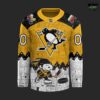 Pittsburgh Penguins Peanuts Christmas 2025 Hockey Jersey 2