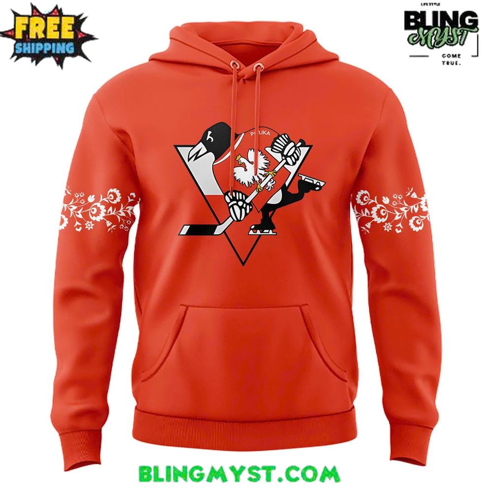 Pittsburgh Penguins Polish Heritage Night Premium Hoodie Pittsburgh Penguins Polish Heritage Night Premium Hoodie