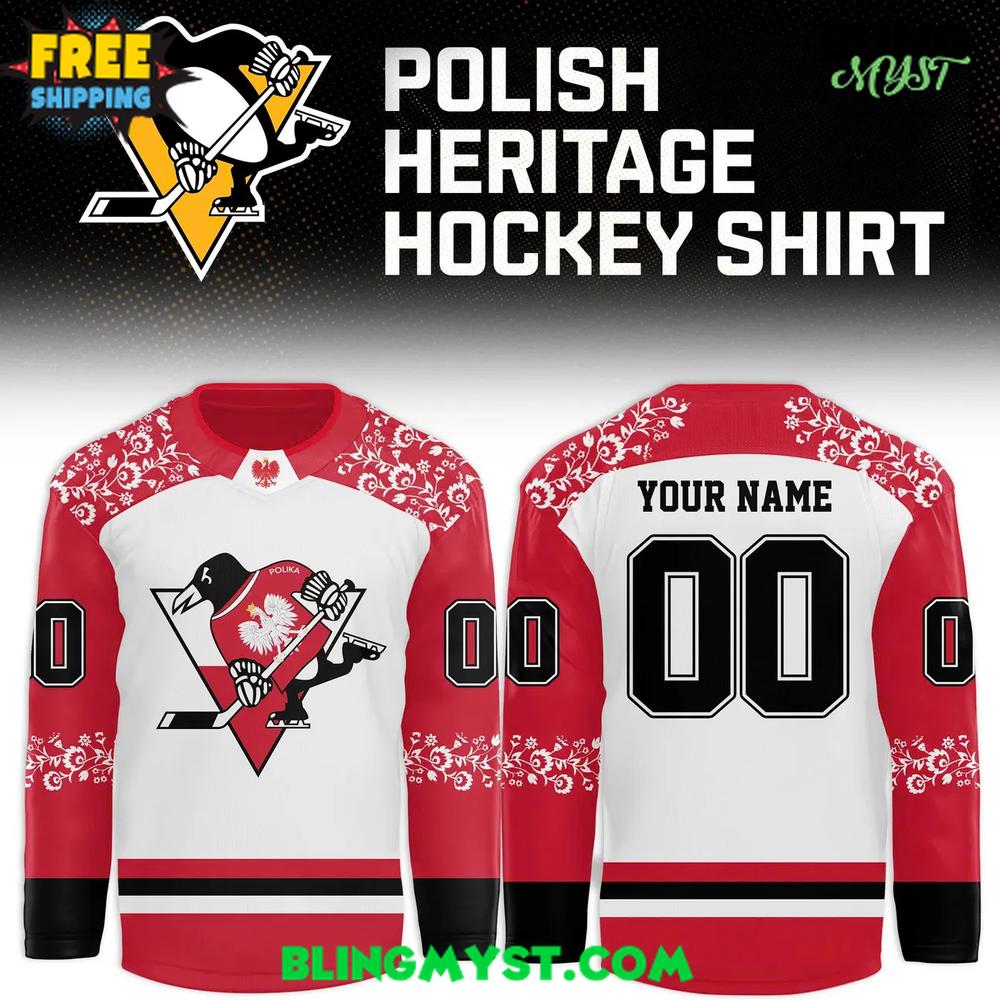 Pittsburgh Penguins x Polish Heritage 2025 Hockey Jersey Pittsburgh Penguins x Polish Heritage 2025 Hockey Jersey