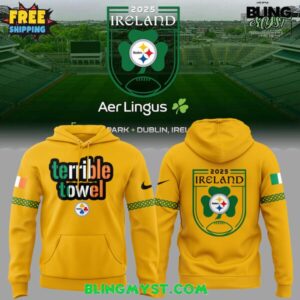 Pittsburgh Steelers Ireland Dublin Game 2025 Hoodie