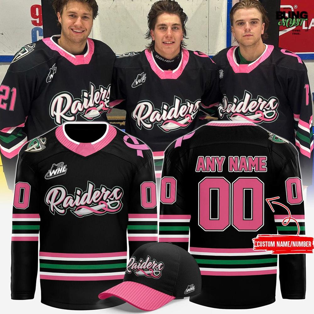 Prince Albert Raiders Cancer Awareness Night 2025 Hockey Jersey Prince Albert Raiders Cancer Awareness Night 2025 Hockey Jersey