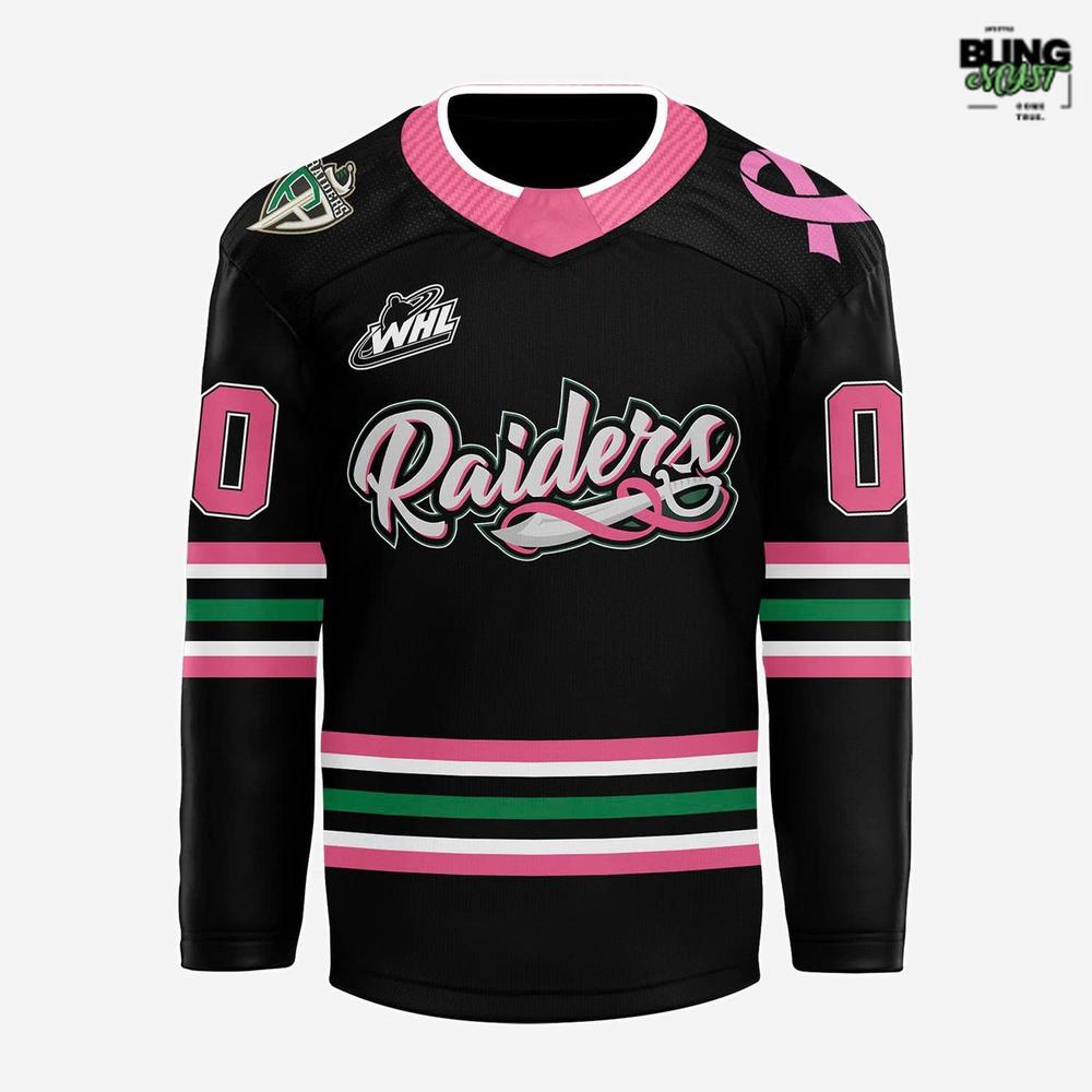 Prince Albert Raiders Cancer Awareness Night 2025 Hockey Jersey Prince Albert Raiders Cancer Awareness Night 2025 Hockey Jersey