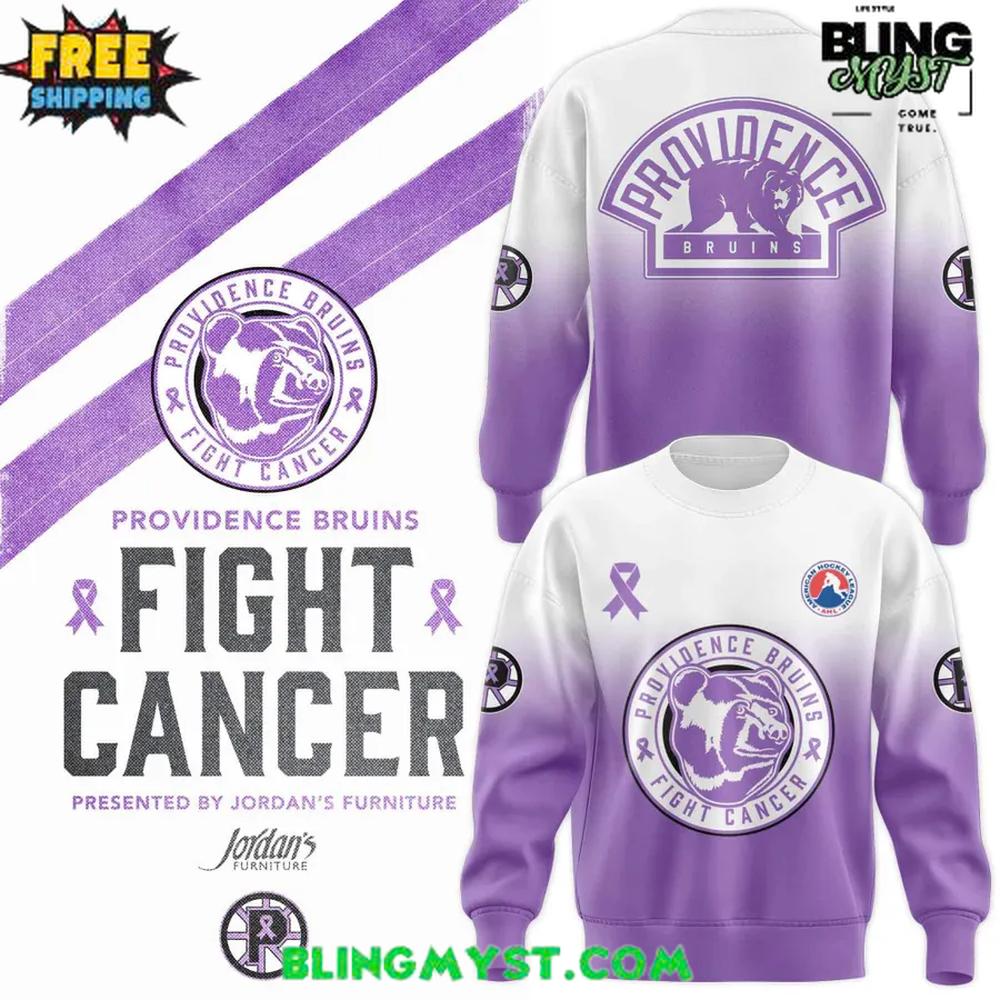 Providence Bruins Fight Cancer Night 2025 Sweatshirt Providence Bruins Fight Cancer Night 2025 Sweatshirt