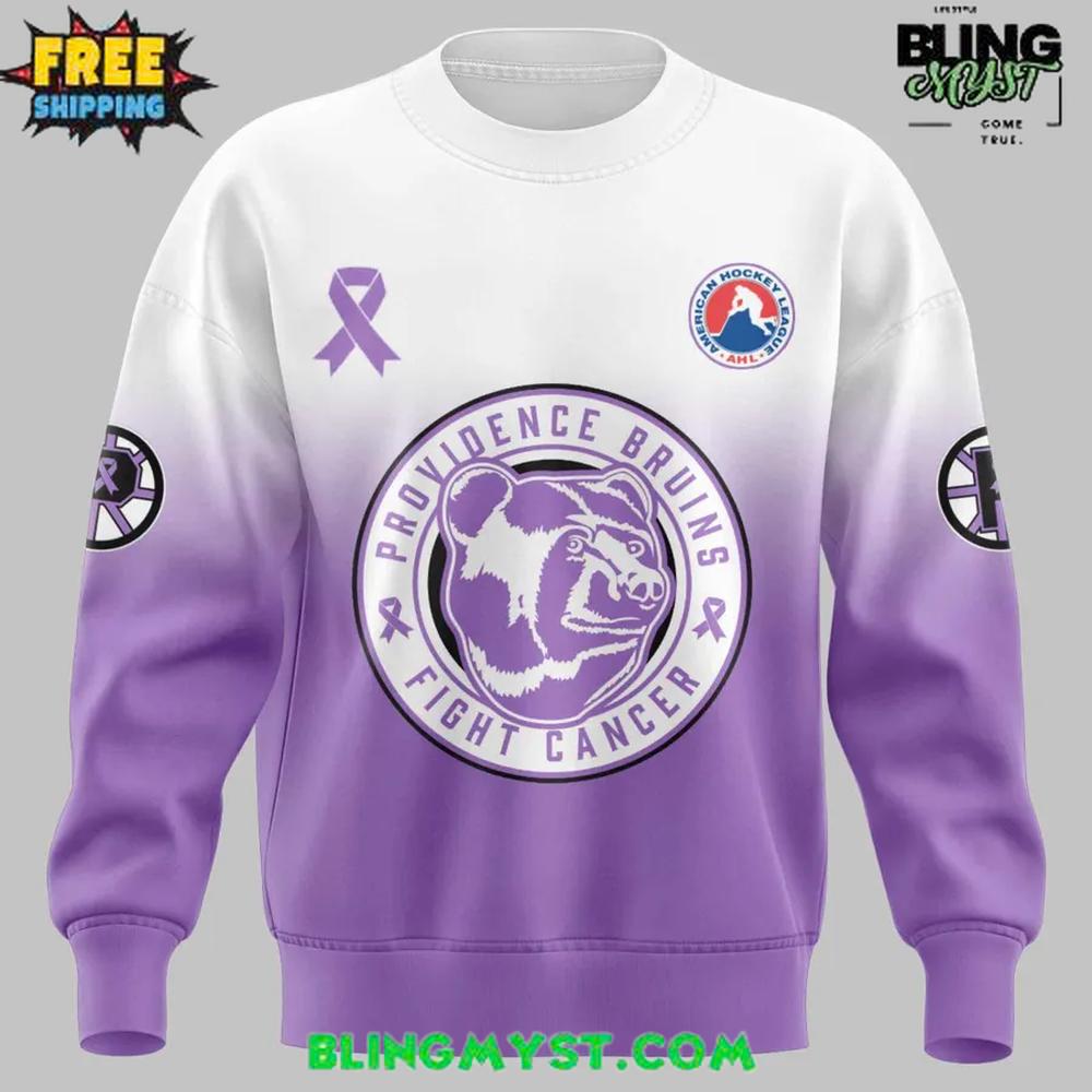 Providence Bruins Fight Cancer Night 2025 Sweatshirt Providence Bruins Fight Cancer Night 2025 Sweatshirt