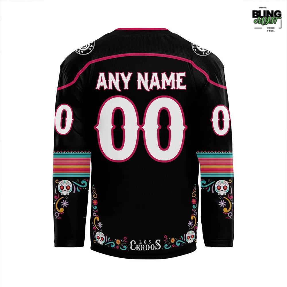 Rockford IceHogs Dia de Los Muertos 2025 Hockey Jersey Rockford IceHogs Dia de Los Muertos 2025 Hockey Jersey