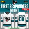 San Jose Sharks 2025 First Responders Night Special Hockey Jersey 1