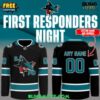 San Jose Sharks 2025 First Responders Night Special Hockey Jersey 3