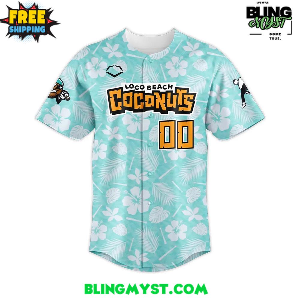 Savannah Bananas Loco Beach Coconuts Edition Baseball Jersey Savannah Bananas Loco Beach Coconuts Edition Baseball Jersey