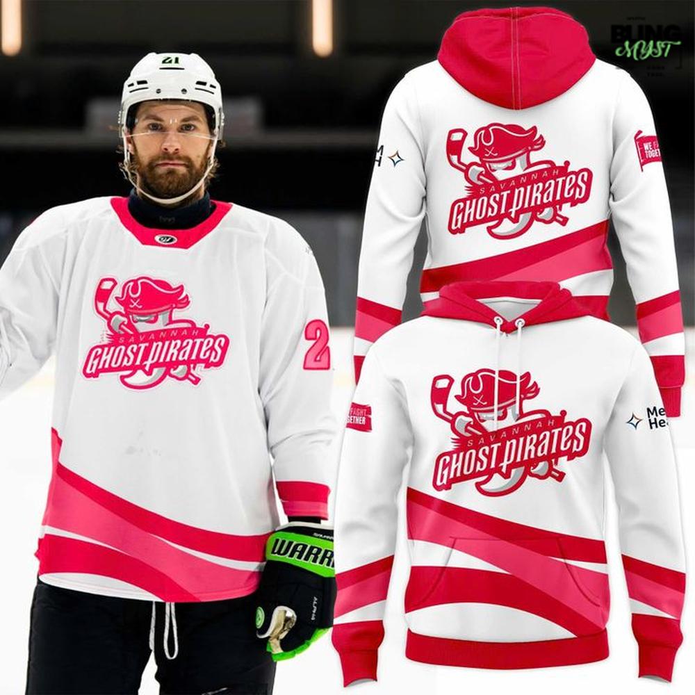 Savannah Ghost Pirates Pink in the Rink 2025 Hoodie Savannah Ghost Pirates Pink in the Rink 2025 Hoodie