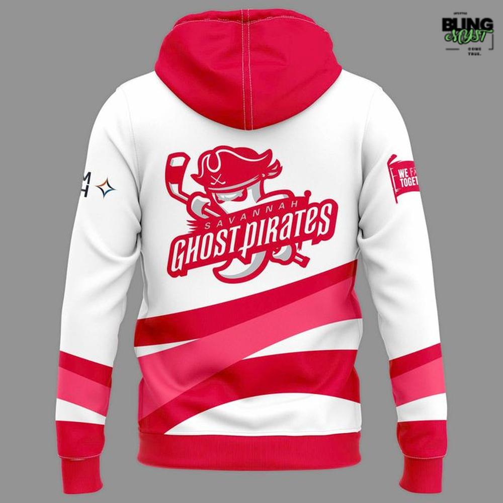 Savannah Ghost Pirates Pink in the Rink 2025 Hoodie Savannah Ghost Pirates Pink in the Rink 2025 Hoodie