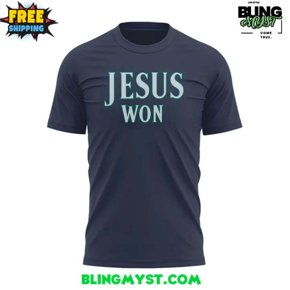 Seattle Mariners Jesus Won Special Edition T-Shirt Seattle Mariners Jesus Won Special Edition T-Shirt