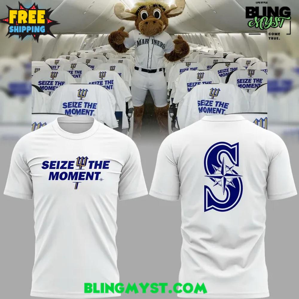 Seattle Mariners Seize The Moment 2025 T-Shirt Seattle Mariners Seize The Moment 2025 T-Shirt
