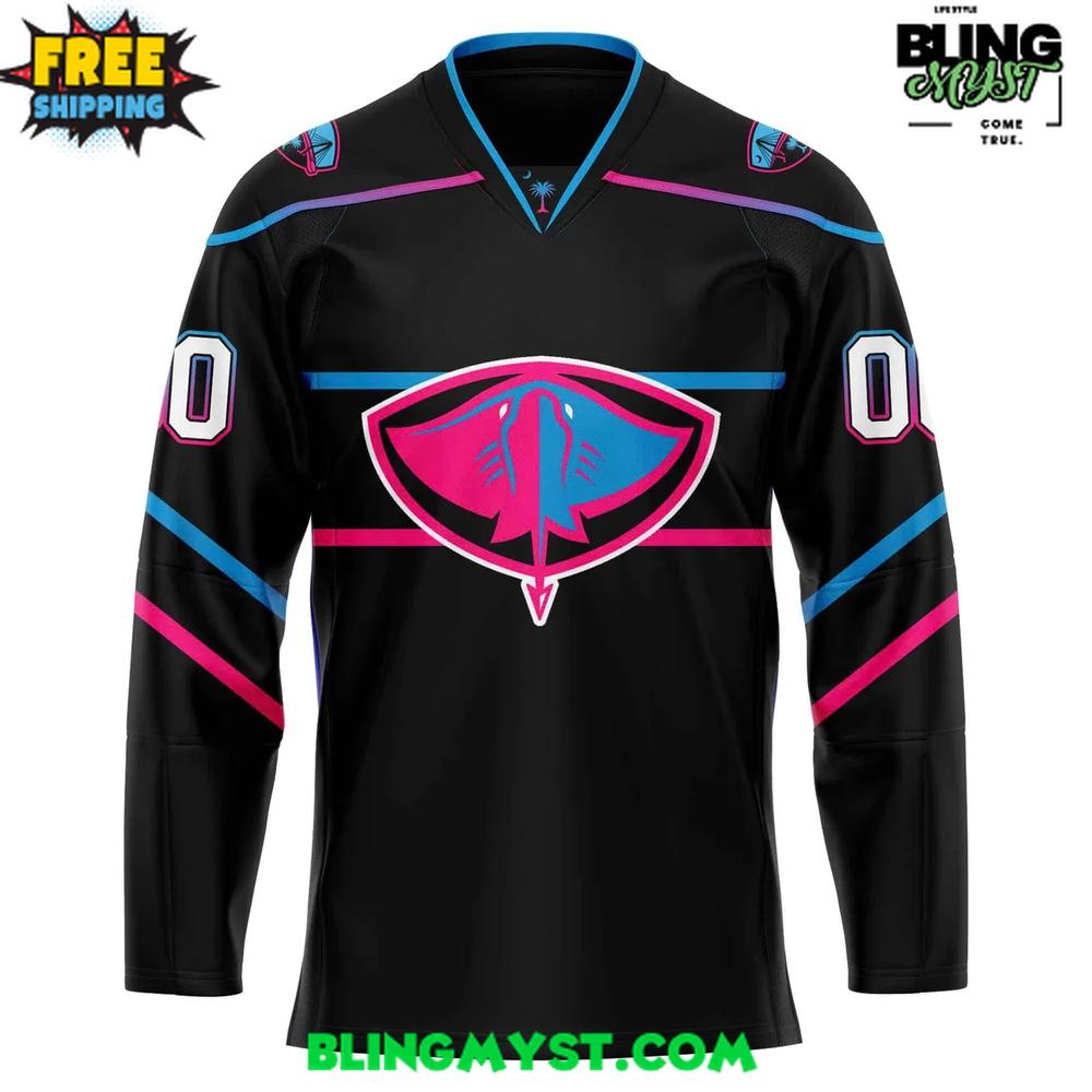 South Carolina Stingrays Glow Night 2025 Hockey Jersey South Carolina Stingrays Glow Night 2025 Hockey Jersey