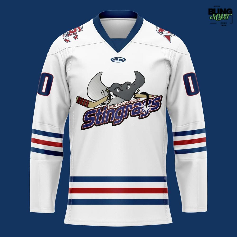 South Carolina Stingrays Rock the Retro Hockey Jersey South Carolina Stingrays Rock the Retro Hockey Jersey