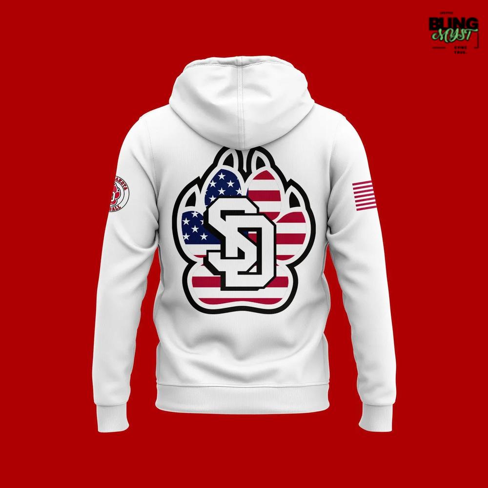 South Dakota Coyotes 2025 Military Appreciation Hoodie South Dakota Coyotes 2025 Military Appreciation Hoodie