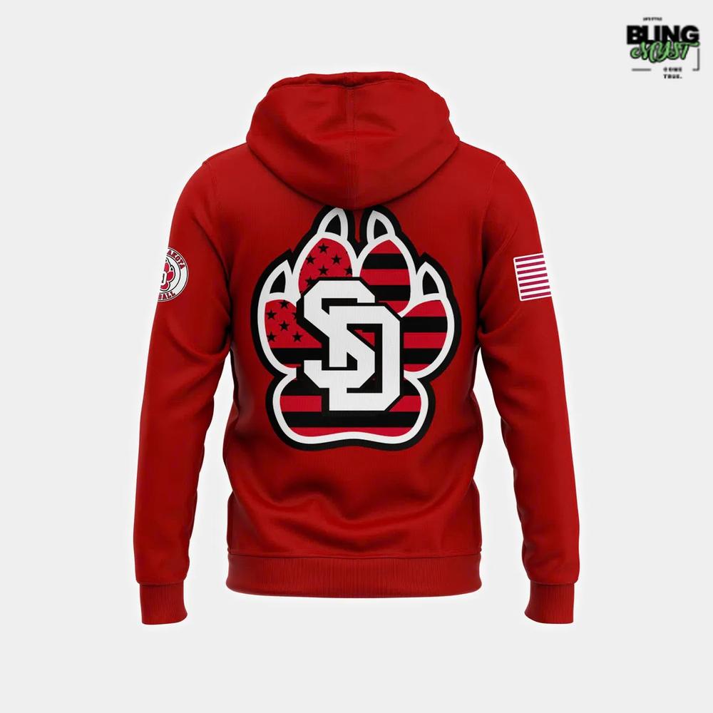 South Dakota Coyotes 2025 Military Appreciation Hoodie South Dakota Coyotes 2025 Military Appreciation Hoodie