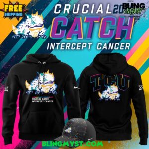 TCU Horned Frogs Crucial Catch Intercept Cancer 2025 Hoodie