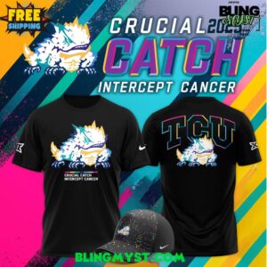 TCU Horned Frogs Crucial Catch Intercept Cancer 2025 T-Shirt