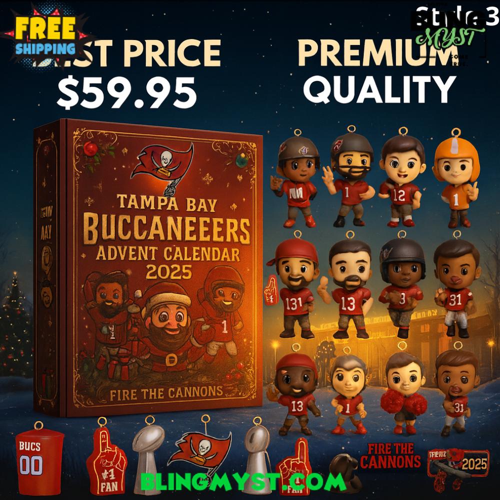 Tampa Bay Buccaneers 49TH ANNIVERSARY Christmas Limited Edition Advent Calendar 2025 Tampa Bay Buccaneers 49TH ANNIVERSARY Christmas Limited Edition Advent Calendar 2025