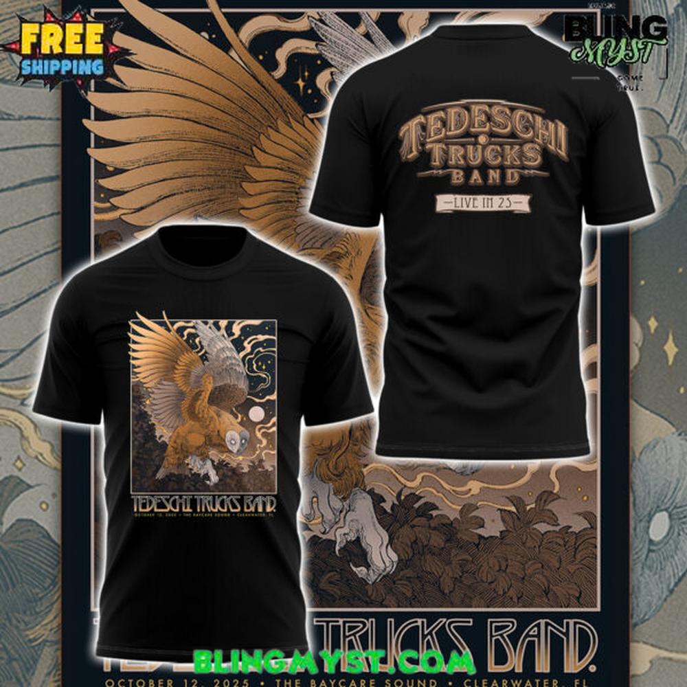 Tedeschi Trucks Band Live In ’25 At The BayCare Sound Special T-Shirt Tedeschi Trucks Band Live In ’25 At The BayCare Sound Special T-Shirt