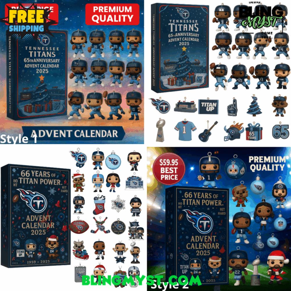 Tennessee Titans 66TH ANNIVERSARY Christmas Limited Edition Advent Calendar 2025 Tennessee Titans 66TH ANNIVERSARY Christmas Limited Edition Advent Calendar 2025