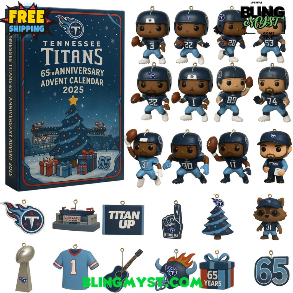 Tennessee Titans 66TH ANNIVERSARY Christmas Limited Edition Advent Calendar 2025 Tennessee Titans 66TH ANNIVERSARY Christmas Limited Edition Advent Calendar 2025