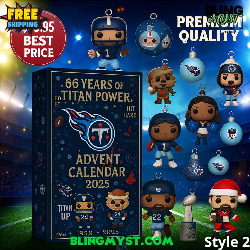 Tennessee Titans 66TH ANNIVERSARY Christmas Limited Edition Advent Calendar 2025 Tennessee Titans 66TH ANNIVERSARY Christmas Limited Edition Advent Calendar 2025