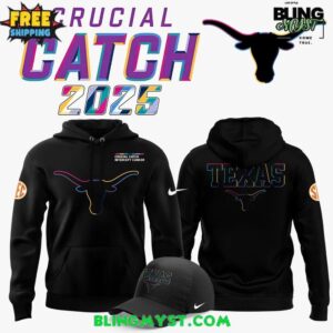 Texas Longhorns Football 2025 Crucial Catch Hoodie