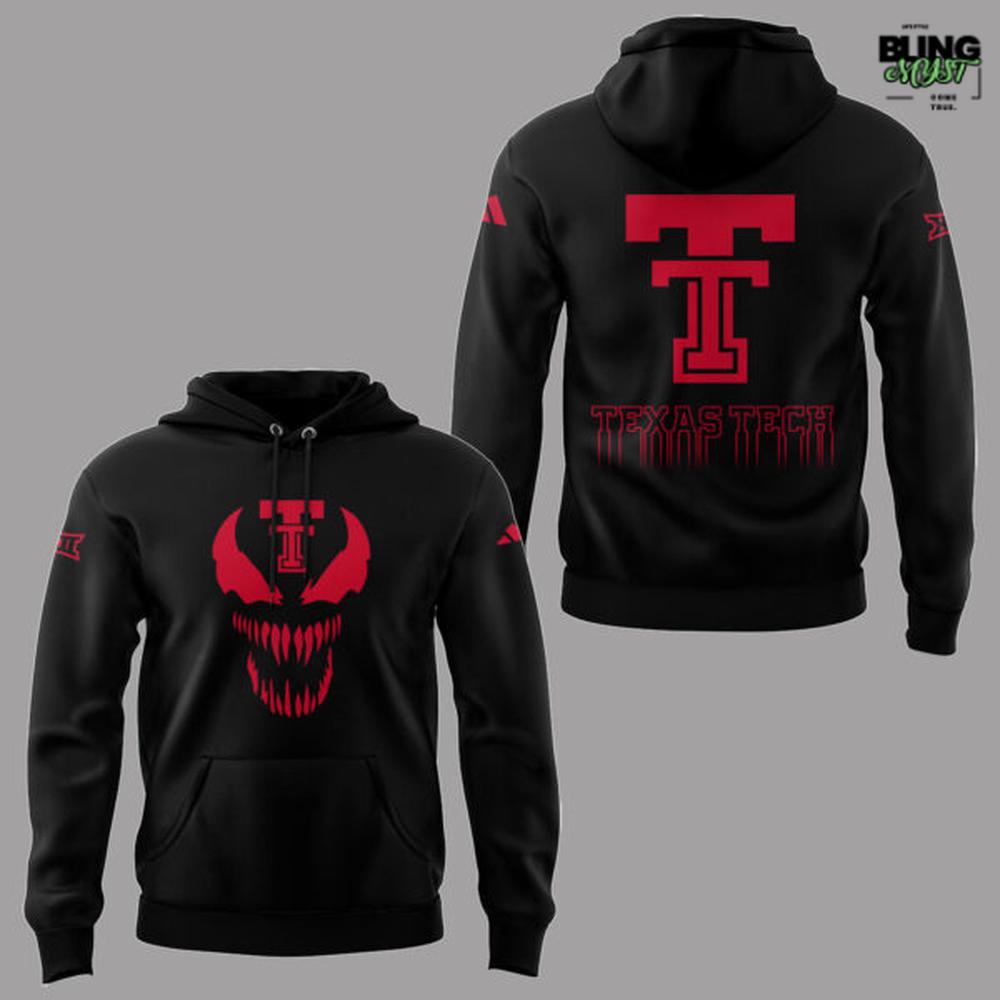 Texas Tech Red Raider Venom Dark Mode Hoodie Texas Tech Red Raider Venom Dark Mode Hoodie