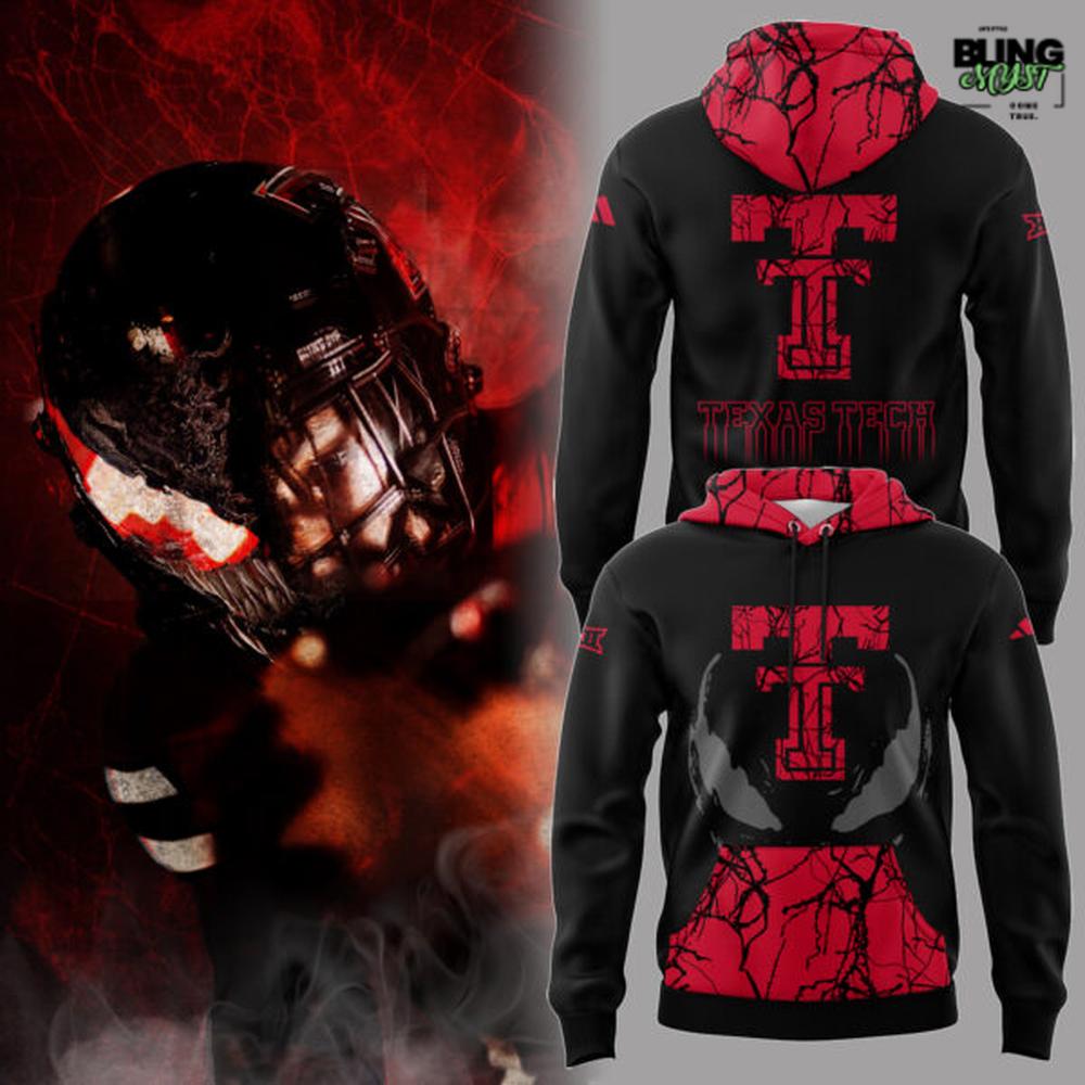 Texas Tech Red Raider Venom Dark Mode Hoodie Texas Tech Red Raider Venom Dark Mode Hoodie