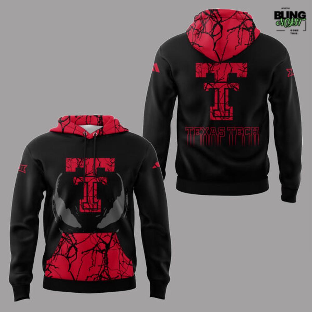 Texas Tech Red Raider Venom Dark Mode Hoodie Texas Tech Red Raider Venom Dark Mode Hoodie