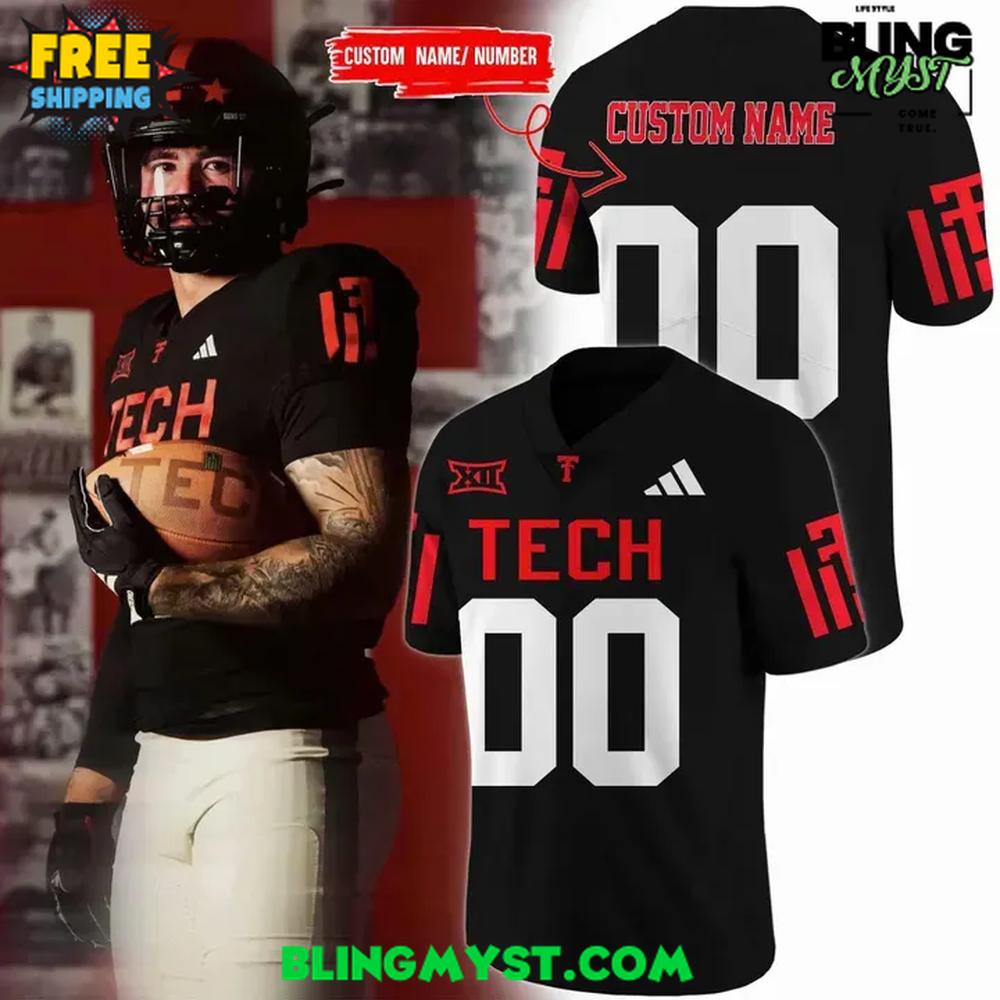 Texas Tech Red Raiders 100th Anniversary Ŧhrowbacks Football Jersey Texas Tech Red Raiders 100th Anniversary Ŧhrowbacks Football Jersey