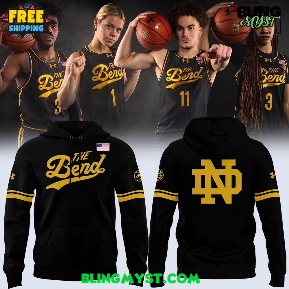 The Bend River Pattern Notre Dame Fighting Irish 2025 Hoodie The Bend River Pattern Notre Dame Fighting Irish 2025 Hoodie