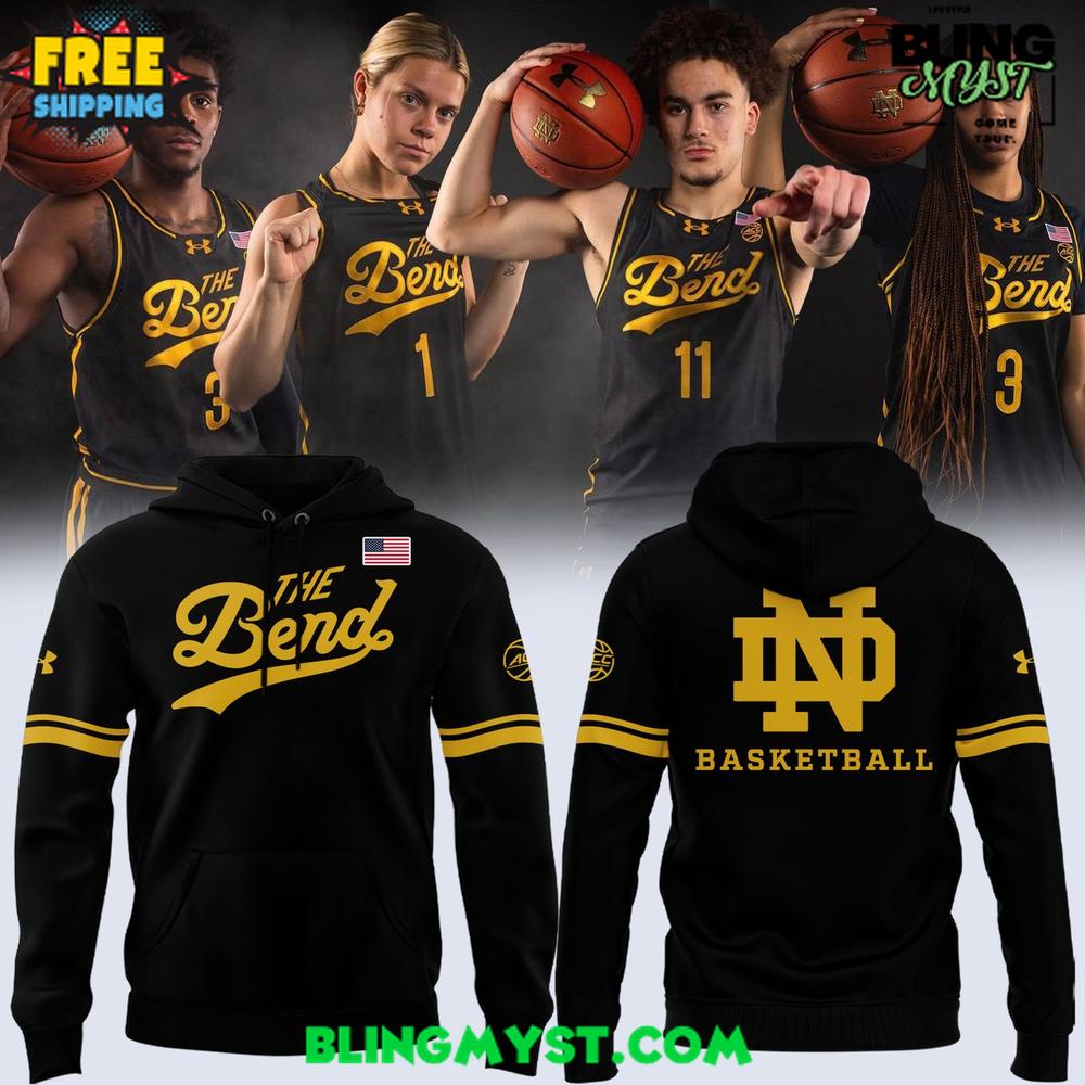 The Bend River Pattern Notre Dame Fighting Irish 2025 Hoodie The Bend River Pattern Notre Dame Fighting Irish 2025 Hoodie