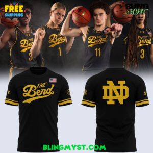 The Bend River Pattern Notre Dame Fighting Irish 2025 T-Shirt