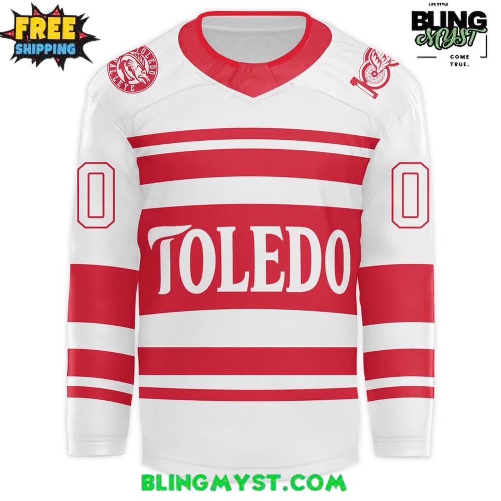 Toledo Walleye Detroit Red Wings Night Limited Edition Hockey Jersey Toledo Walleye Detroit Red Wings Night Limited Edition Hockey Jersey