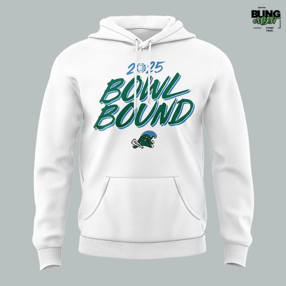 Tulane Green Wave Bowl Bound 2025 Hoodie Tulane Green Wave Bowl Bound 2025 Hoodie
