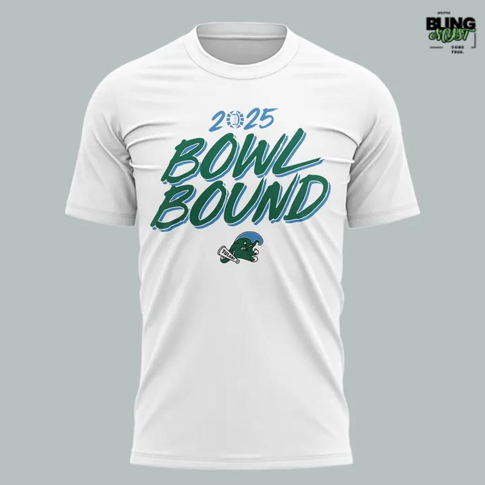 Tulane Green Wave Bowl Bound 2025 T-Shirt Tulane Green Wave Bowl Bound 2025 T-Shirt