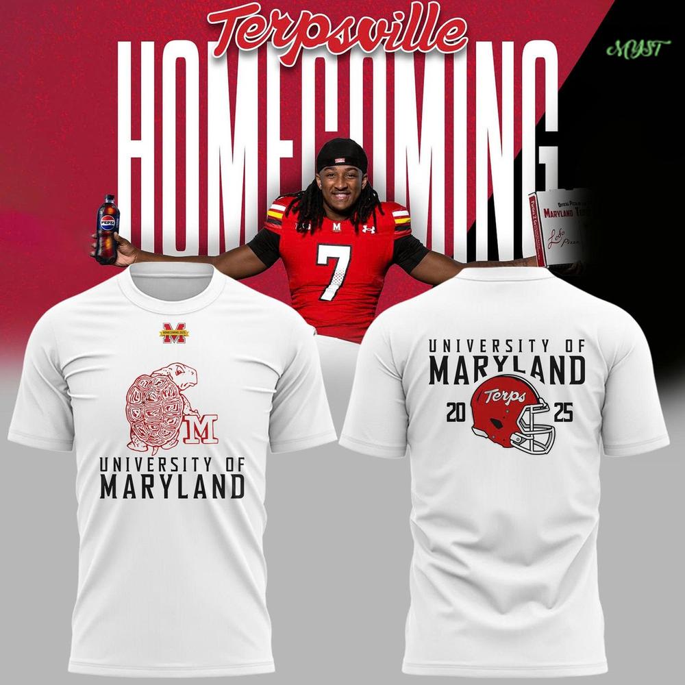 University of Maryland Terrapins 2025 Homecoming T-Shirt University of Maryland Terrapins 2025 Homecoming T-Shirt