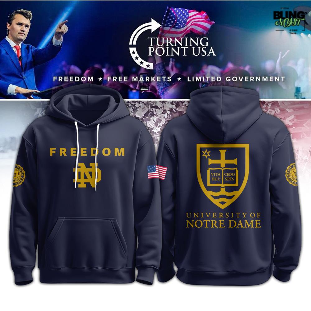 University Of Notre Dame Turning Point USA Premium Hoodie University Of Notre Dame Turning Point USA Premium Hoodie