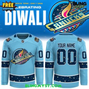 Vancouver Canucks 2025 Diwali Night Hockey Jersey