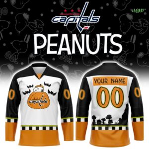 Washington Capitals Peanuts Great Pumpkin Hockey Jersey