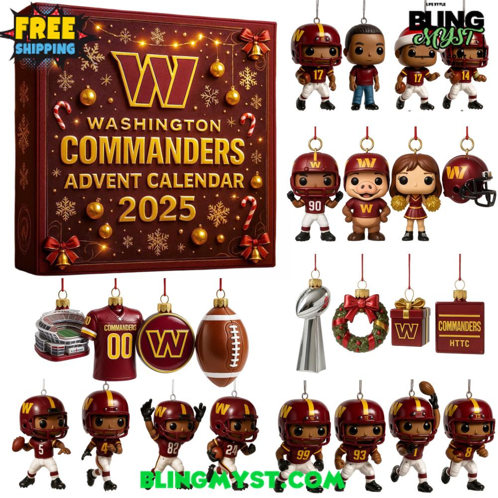 Washington Commanders 93RD ANNIVERSARY Christmas Limited Edition Advent Calendar 2025 Washington Commanders 93RD ANNIVERSARY Christmas Limited Edition Advent Calendar 2025