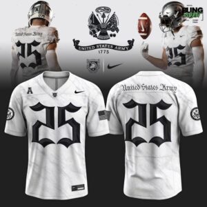 Army Black Knights 2025 ARMY-NAVY Game Uniform Football Jersey