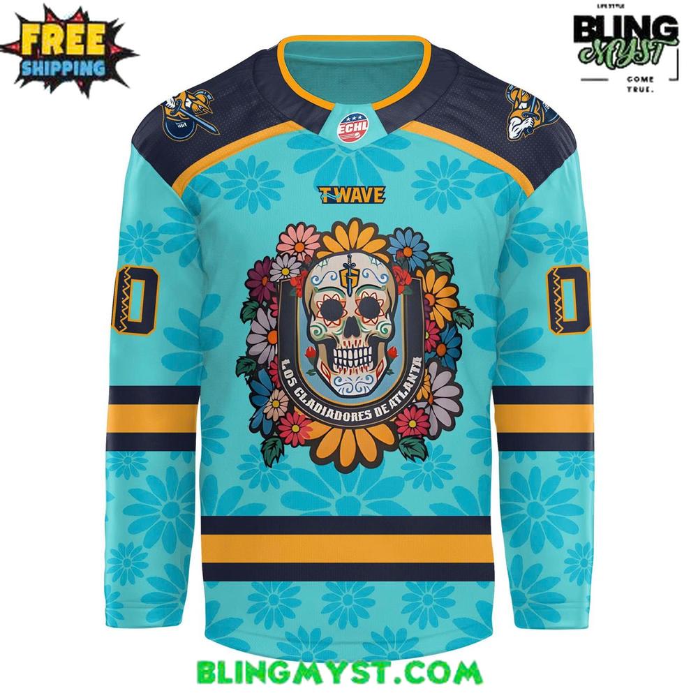 Atlanta Gladiators Día de Muertos 2025 Special Hockey Jersey Atlanta Gladiators Día de Muertos 2025 Special Hockey Jersey