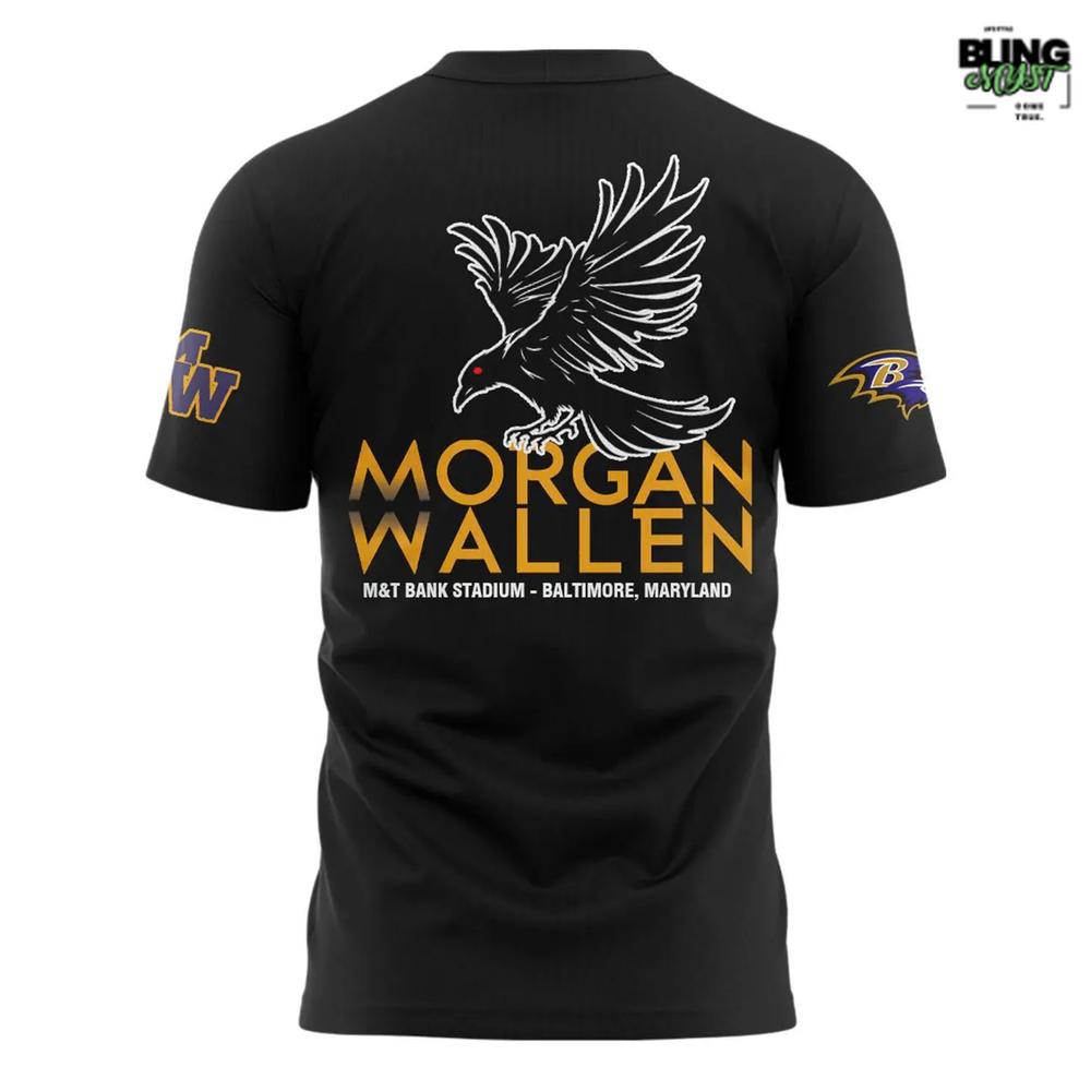 Baltimore Ravens Morgan Wallen Concert Limited T-shirt Baltimore Ravens Morgan Wallen Concert Limited T-shirt