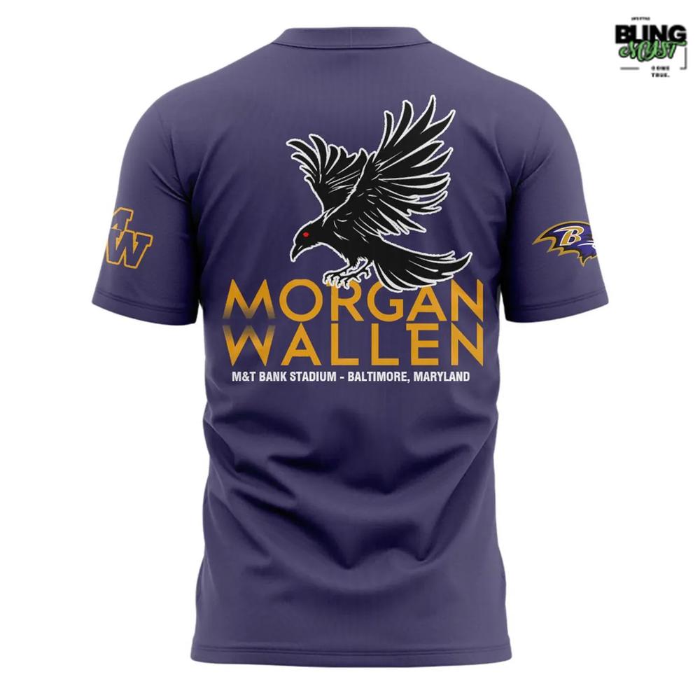 Baltimore Ravens Morgan Wallen Concert Limited T-shirt Baltimore Ravens Morgan Wallen Concert Limited T-shirt