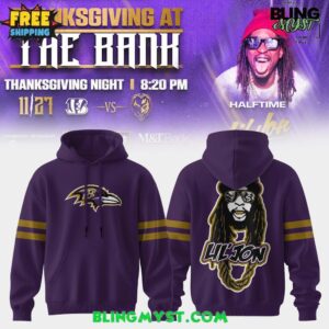 Baltimore Ravens X Lil Jon x Thanksgiving Night Special Edition Hoodie