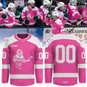 Bemidji State Beavers Pink in the Rink 2025 Hockey Jersey